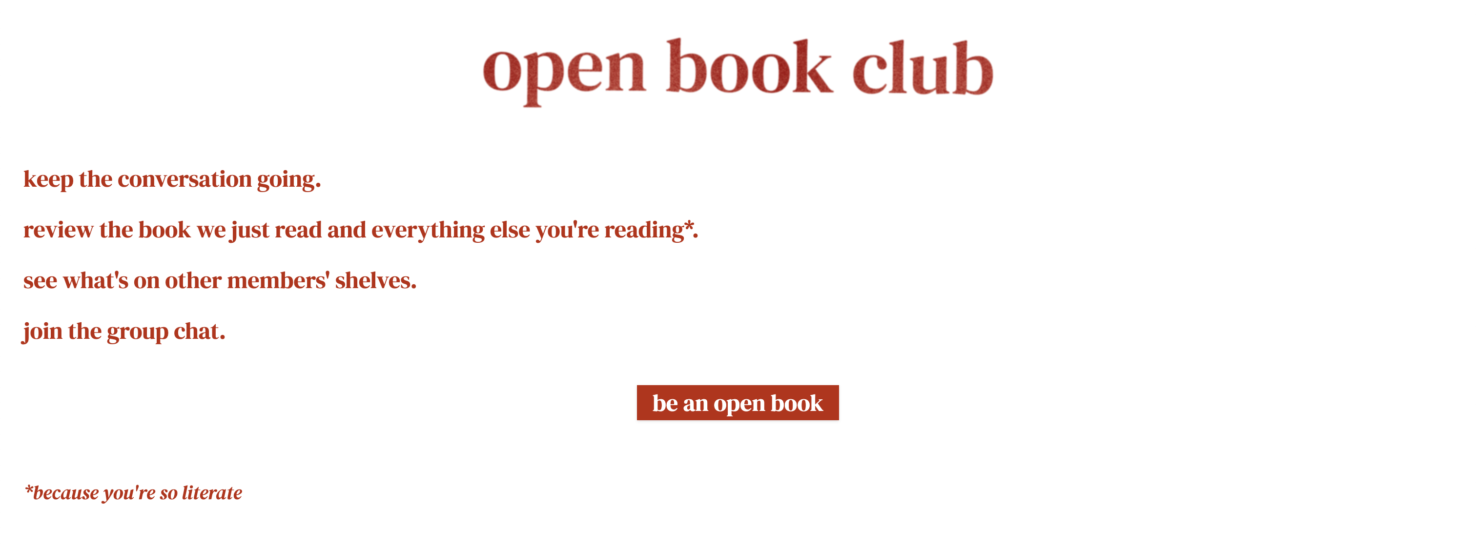 Open Book Club